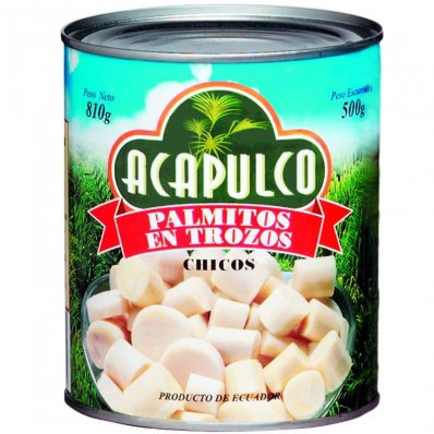 PALMITOS ACAPULCO EN TROZOS 800GRS x 3 un.