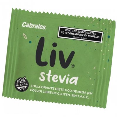 EDULCORANTE LIV STEVIA 100 SOBRES x 3 un.