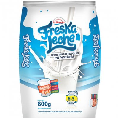 LECHE EN POLVO FRESKALECHE ENTERA 800GR x 3 un.