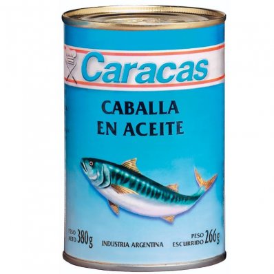 CABALLA CARACAS EN ACEITE 380GR x 6 un.