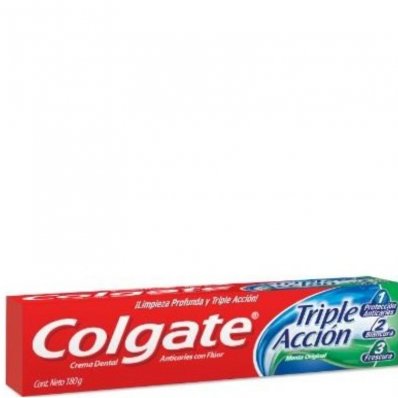 DENTIFRICO COLGATE TRIPLE ACCION 180GR x 3 un.