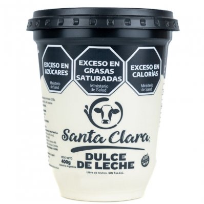 DULCE DE LECHE SANTA CLARA POTE 400GRS x 12 un.