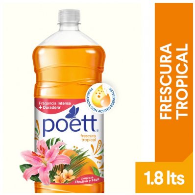 DESINF.POETT FRESCURA TROPICAL 1800CC x 8 un.