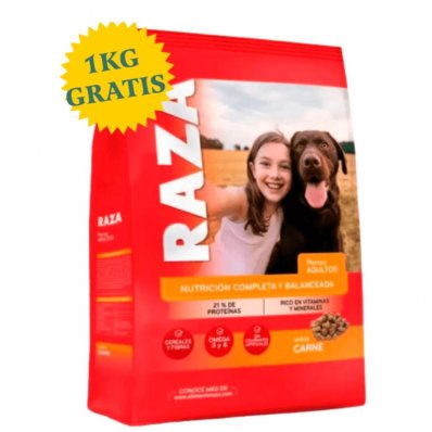 RAZA P/PERROS CARNE 15 + 1 KG GRATIS x 1 un.