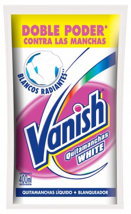 QUITAMANCHAS VANISH BLANCOS+BLANC DP 400CC x 6 un.